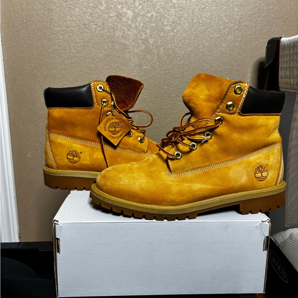 Timberland Wheat Suede Men's Lace-Up Work Boots